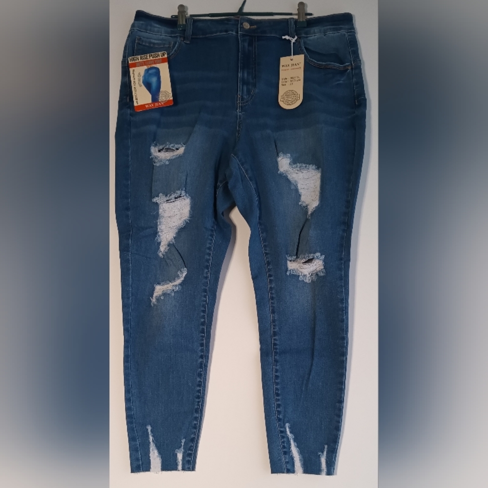 WAX "Butt, I Love You!" Jeans Medium Wash